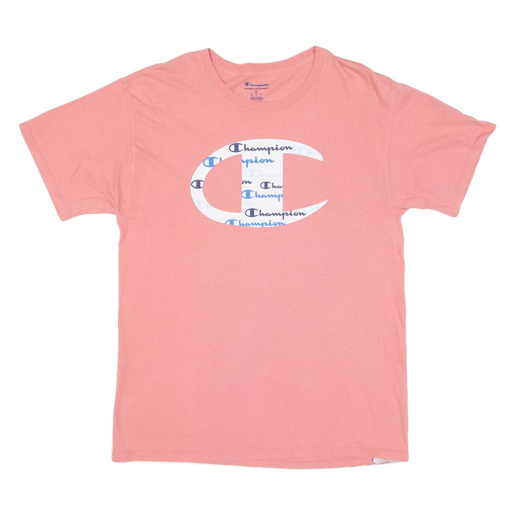 CHAMPION Womens T-Shirt Pink M