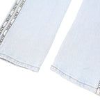LEVI'S 501 Womens Jeans Light Blue Regular Straight Denim W26 L29 Button Fly