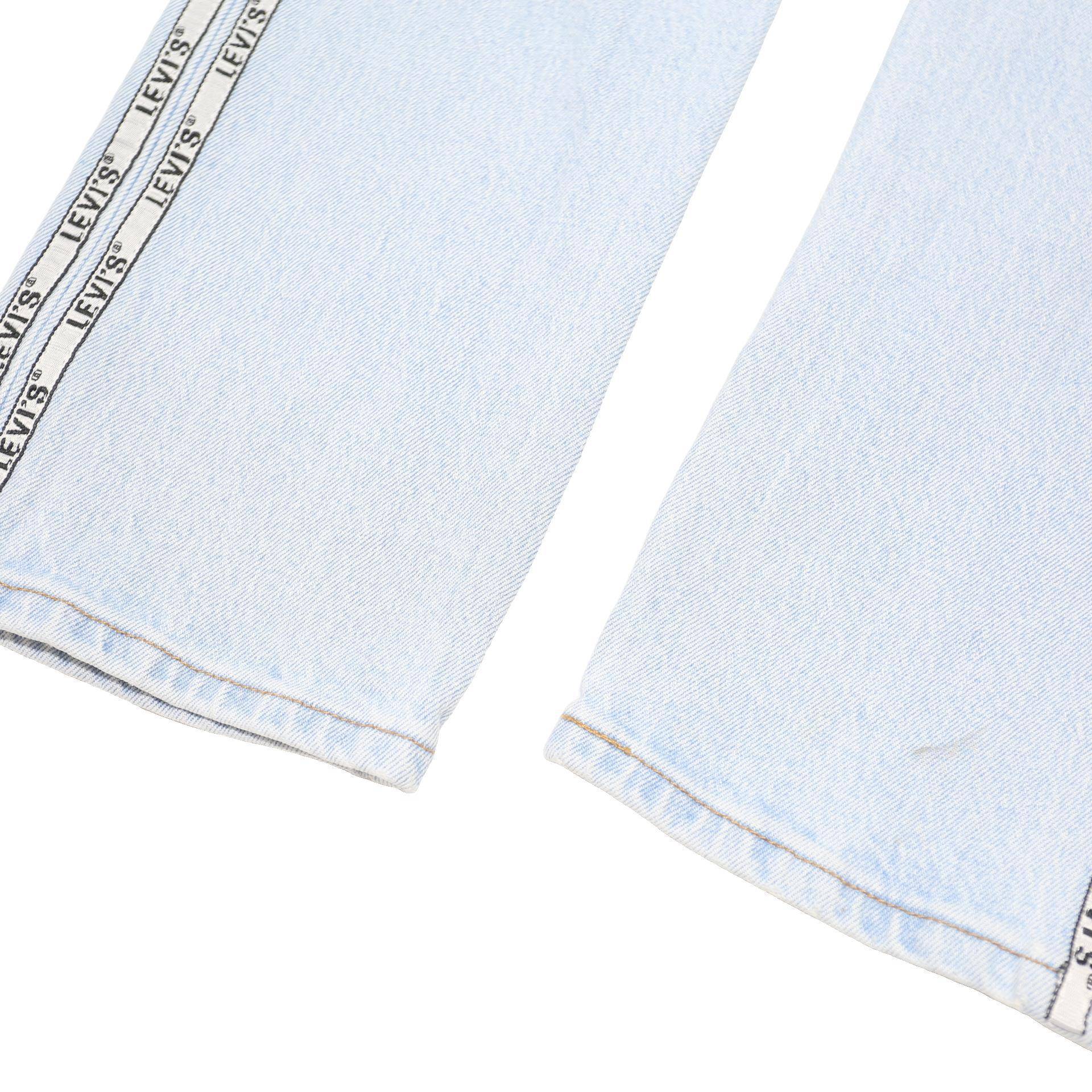 LEVI'S 501 Womens Jeans Light Blue Regular Straight Denim W26 L29 Button Fly