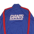 NFL Mens Blue & Red Giants Zip Polyester Blend Jacket 2XL Sportswear Teamwear