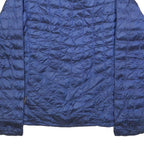 THE NORTH FACE Womens Blue Quilted Jacket M Polyester Blend Lightweight Zip