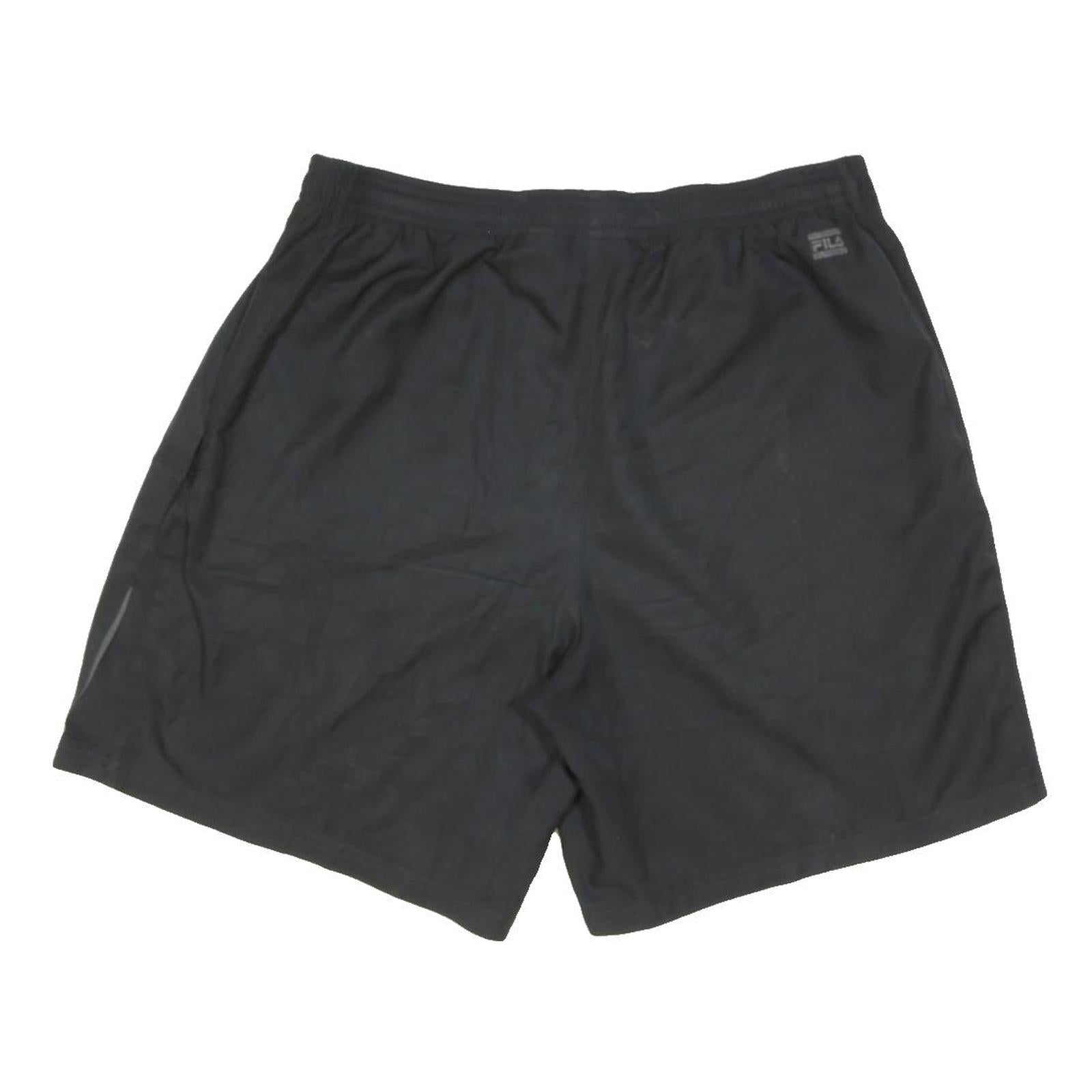 FILA Mens Black Sports Shorts M W30 Casual Polyester Blend Elastic Waist