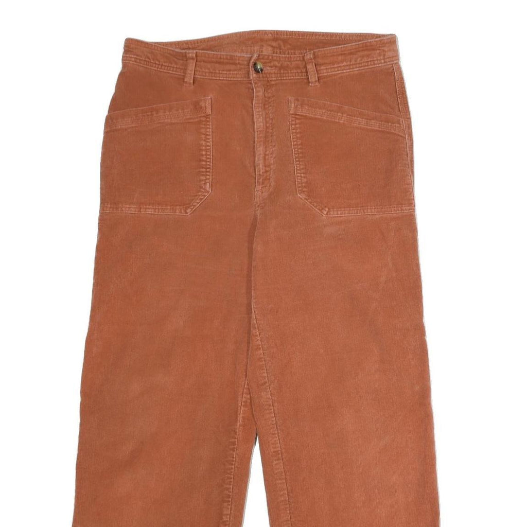 PATAGONIA Womens Cotton Blend Rust Orange Regular Fit Straight Leg Trousers W34