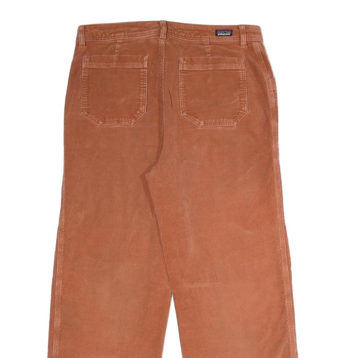 PATAGONIA Womens Cotton Blend Rust Orange Regular Fit Straight Leg Trousers W34