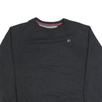 RUSSELL ATHLETIC Mens Black Crew Neck XL Cotton Blend Sweatshirt Pullover