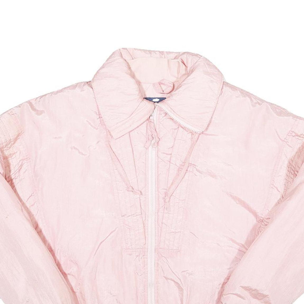 SERAC Womens Pink Nylon Jacket S Lightweight Zip Casual Outerwear