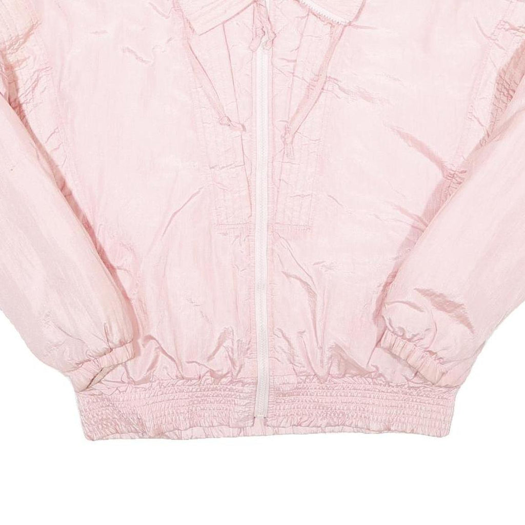 SERAC Womens Pink Nylon Jacket S Lightweight Zip Casual Outerwear