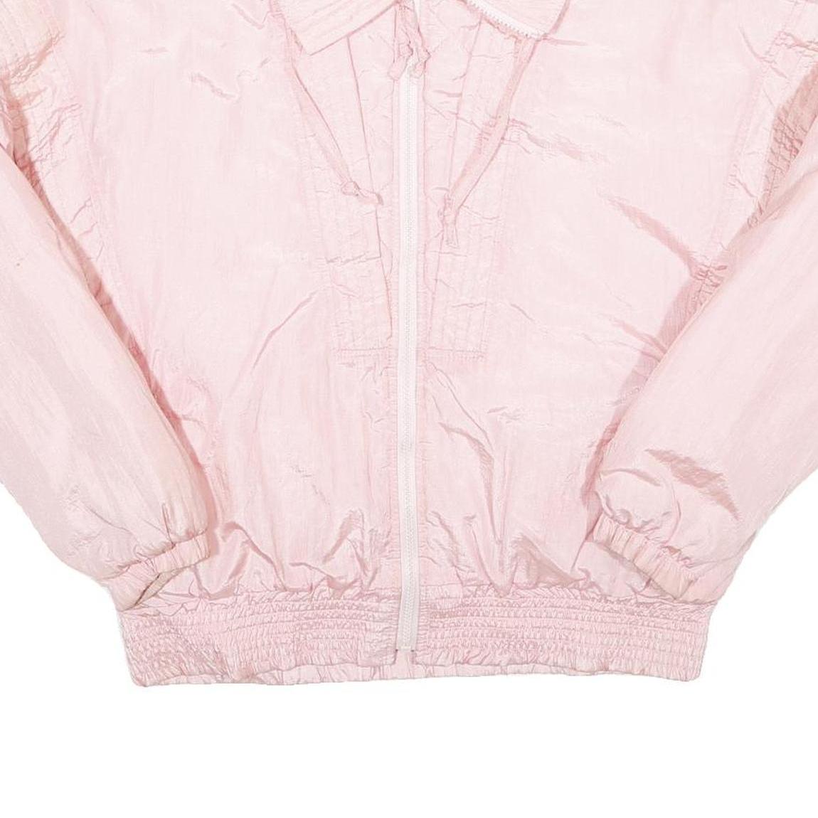 SERAC Womens Pink Nylon Jacket S Lightweight Zip Casual Outerwear