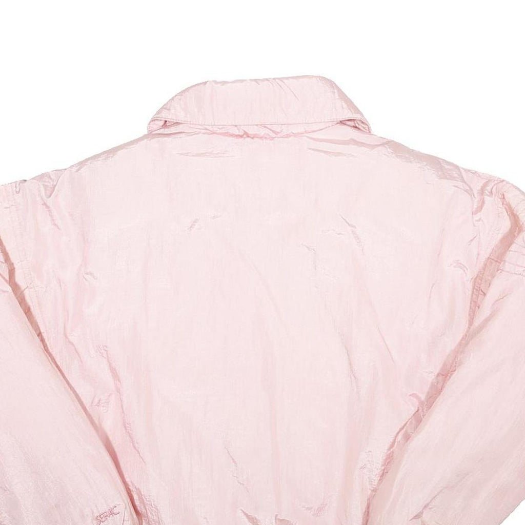 SERAC Womens Pink Nylon Jacket S Lightweight Zip Casual Outerwear