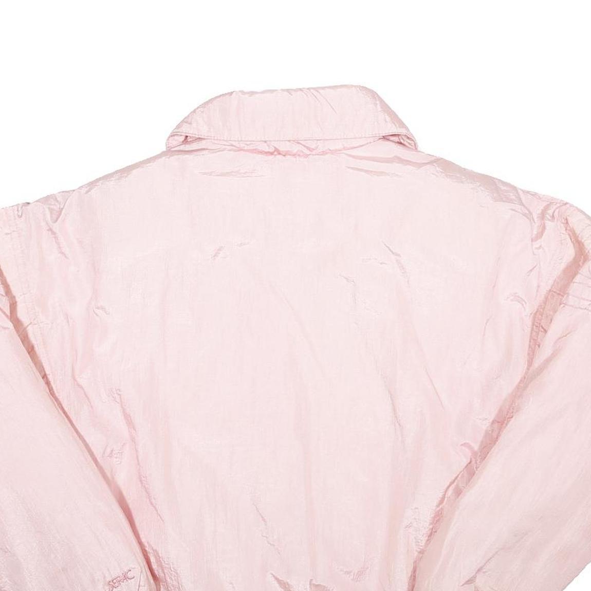SERAC Womens Pink Nylon Jacket S Lightweight Zip Casual Outerwear