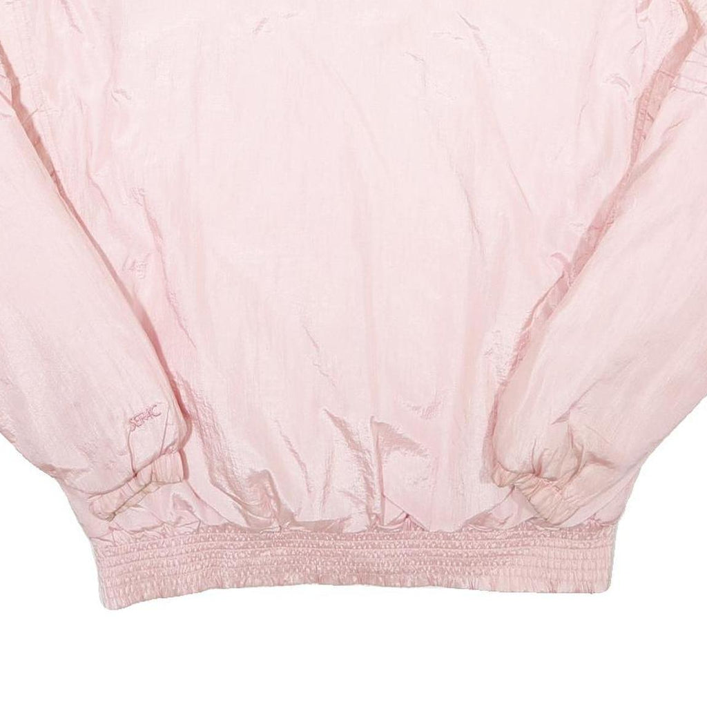 SERAC Womens Pink Nylon Jacket S Lightweight Zip Casual Outerwear