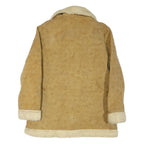 WIMAN Womens Beige Coat L Cotton Blend Plain Button Winter Fashion