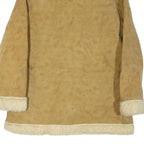 WIMAN Womens Beige Coat L Cotton Blend Plain Button Winter Fashion