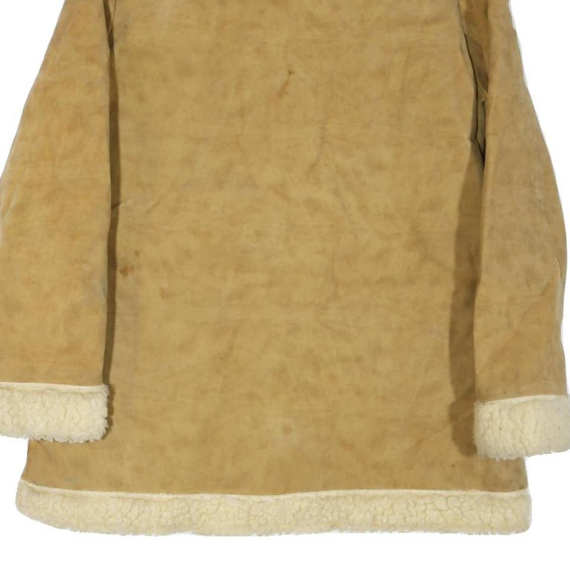 WIMAN Womens Beige Coat L Cotton Blend Plain Button Winter Fashion