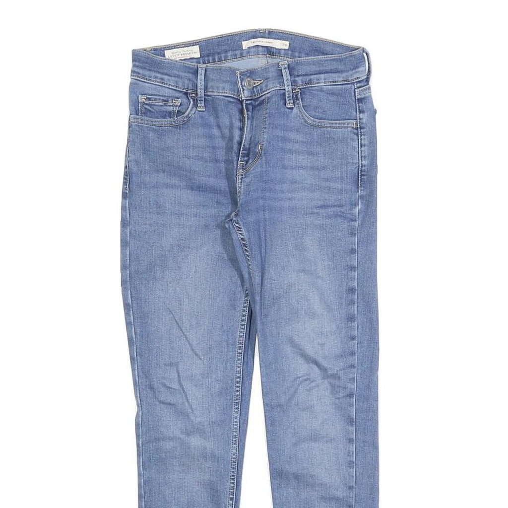 LEVI'S 710 BIG E Womens Slim Jeans Light Denim W26 L26 Classic Fit Cotton Blend