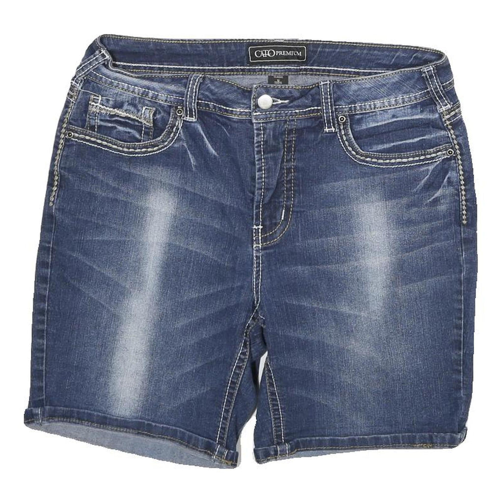 CATO Womens Denim Blue Shorts XL W32 Casual Cotton Blend Classic Fit