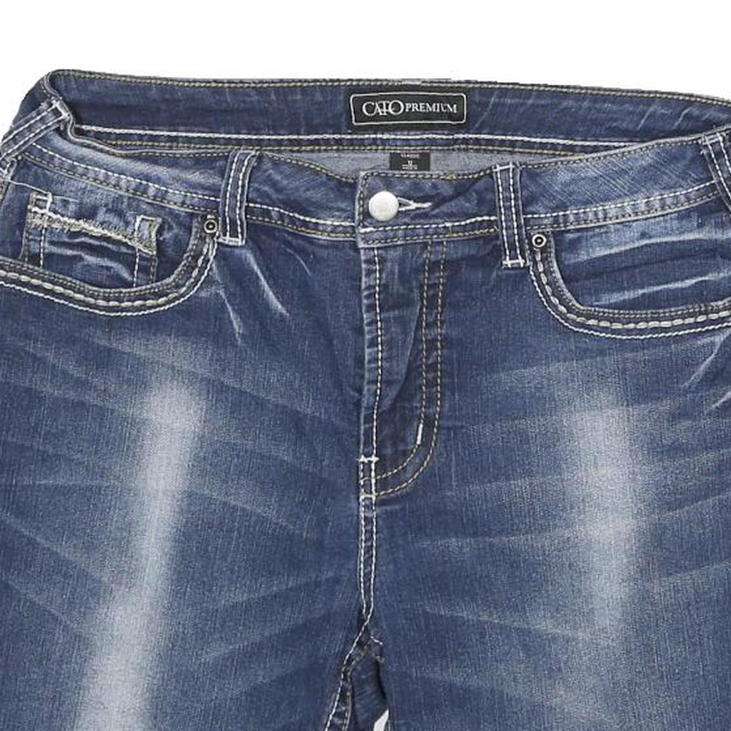 CATO Womens Denim Blue Shorts XL W32 Casual Cotton Blend Classic Fit