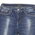 CATO Womens Denim Blue Shorts XL W32 Casual Cotton Blend Classic Fit