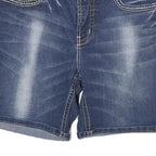 CATO Womens Denim Blue Shorts XL W32 Casual Cotton Blend Classic Fit