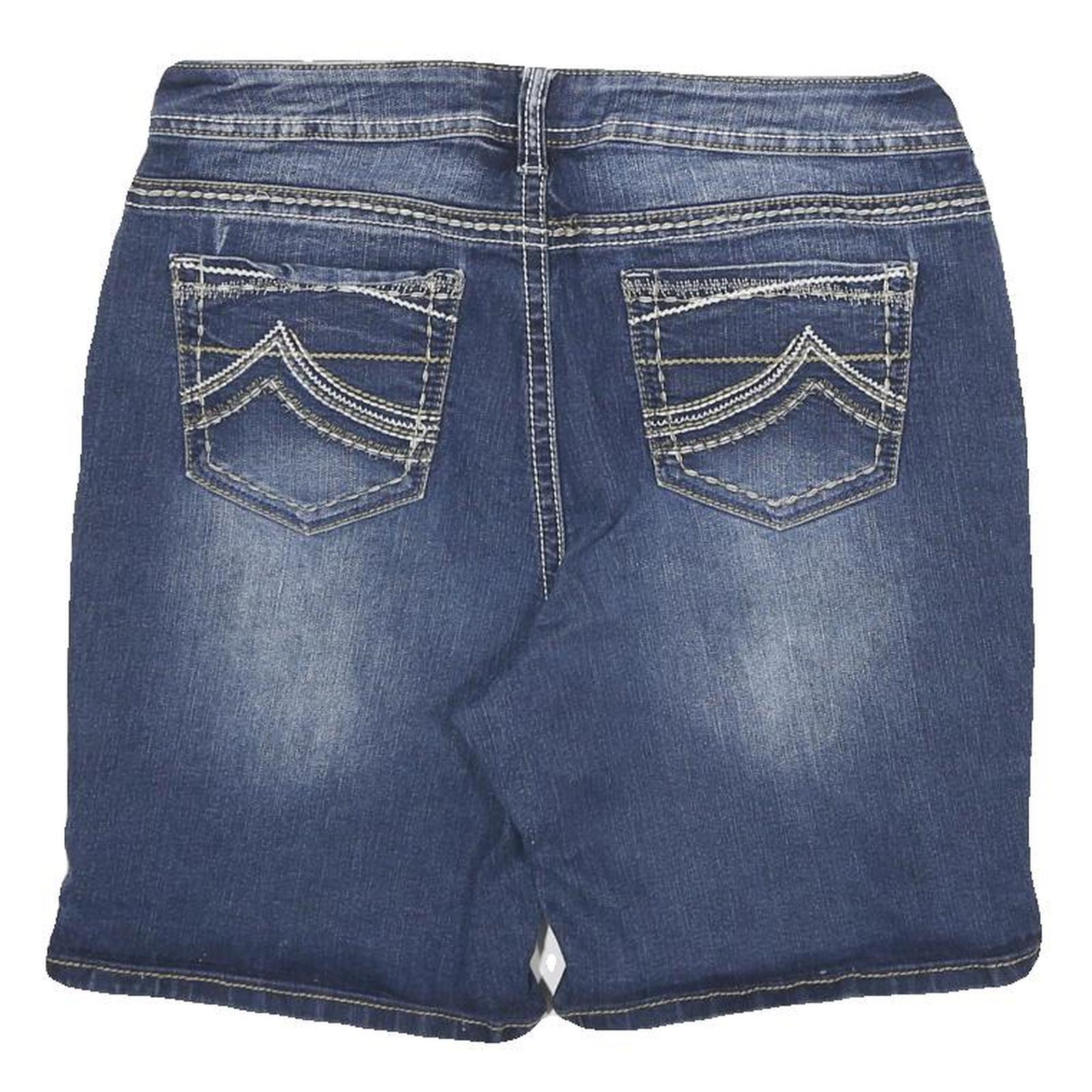 CATO Womens Denim Blue Shorts XL W32 Casual Cotton Blend Classic Fit