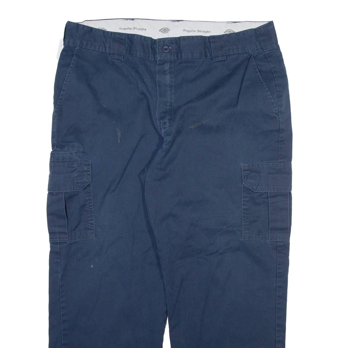 DICKIES Cargo Mens Trousers Blue Regular Straight W40 L28