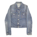 JACOB ANNEXE Womens Blue Cotton Denim Jacket S Classic Button Closure Casual
