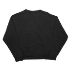 PUMA Womens Black Cotton Blend Crew Neck S Sweatshirt Puma Logo Pullover