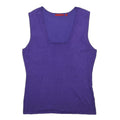 RED Womens Purple Plain Sleeveless Jumper Rayon L Lightweight Soft Fit