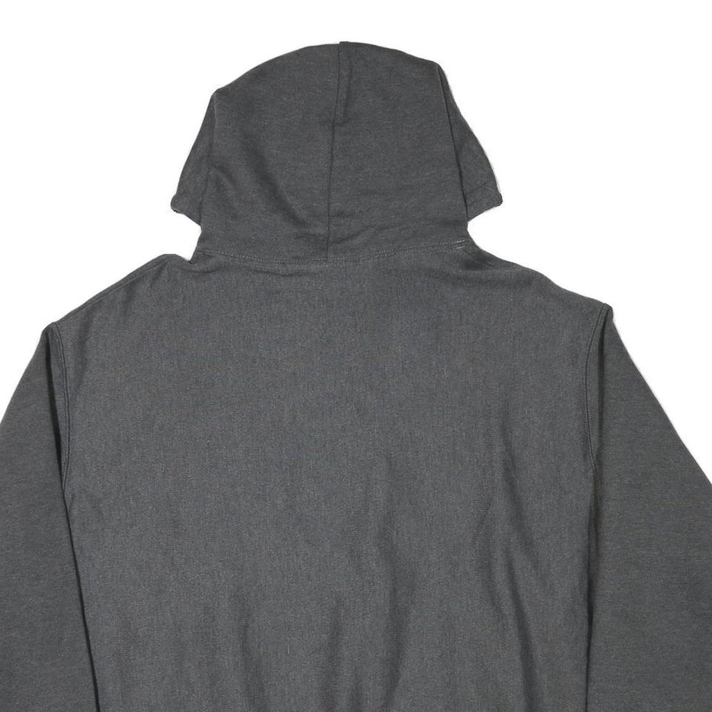 CHAMPION Mens Grey Hoodie 2XL Embroidered Greek Letters Pullover Sweatshirt