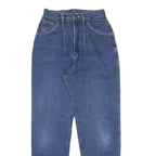 LEE Womens Blue Regular Fit Straight Leg Denim Jeans W24 L28 Classic Cotton Zip