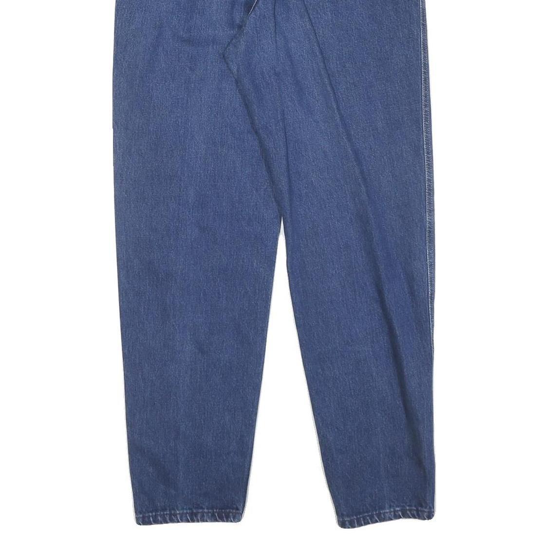 LEE Womens Blue Regular Fit Straight Leg Denim Jeans W24 L28 Classic Cotton Zip