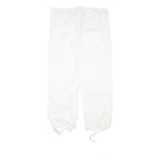 TALLY WEIJL Womens Cotton Blend White Relaxed Cargo Trousers W36 L29