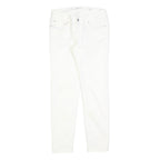 LEVI'S Womens Jeans White Slim Skinny Cotton Blend W25 L26 Stylish Zip Closure