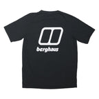 BERGHAUS Mens Black & White Graphic T-Shirt XL Short Sleeve Crew Neck Logo