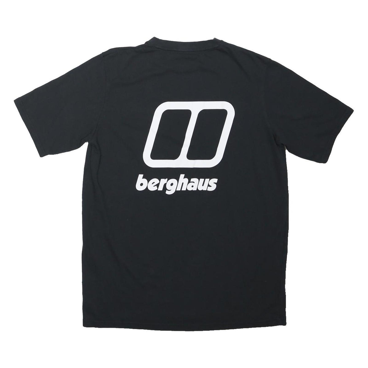 BERGHAUS Mens Black & White Graphic T-Shirt XL Short Sleeve Crew Neck Logo