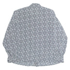 XTROVERT Womens Printed Shirt Black Collared Long Sleeve Geometric M