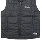 THE NORTH FACE Mens Black Relay Quilted Jacket M Polyester Zip Pocket Outdoor