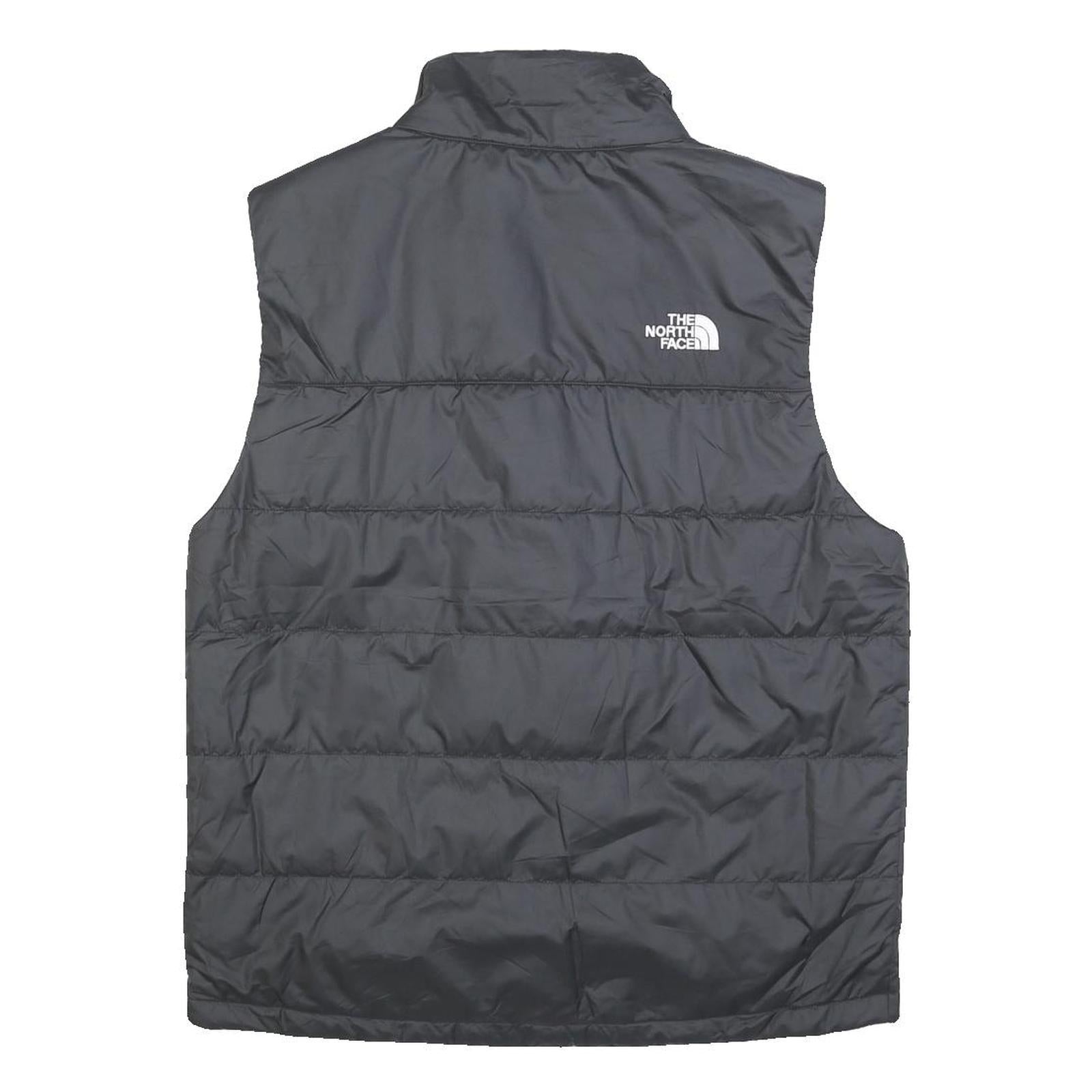 THE NORTH FACE Mens Black Relay Quilted Jacket M Polyester Zip Pocket Outdoor