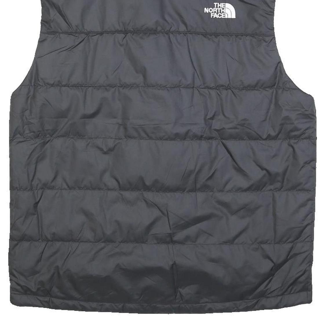 THE NORTH FACE Mens Black Relay Quilted Jacket M Polyester Zip Pocket Outdoor