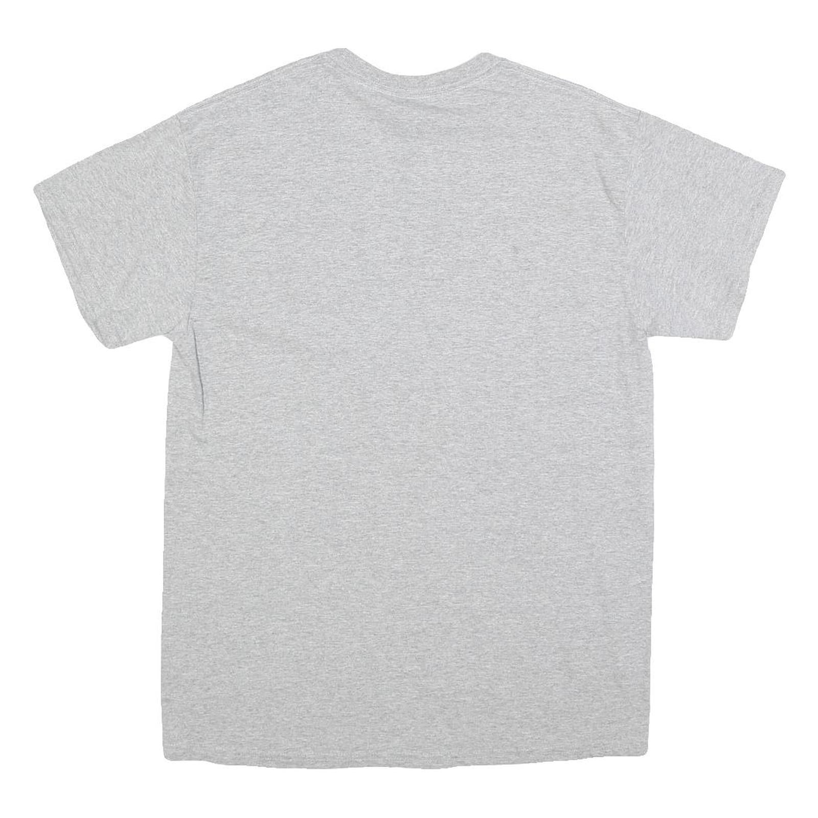 GILDAN Mens Grey University of Alaska Graphic T-Shirt M Short Sleeve Crew Neck