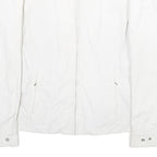 CHAMPION Womens White Jacket M Polyester Zip Casual Lightweight Plain