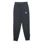 NIKE Womens Joggers Black Slim Tapered XS W22 L26 Casual Sportswear Fleece