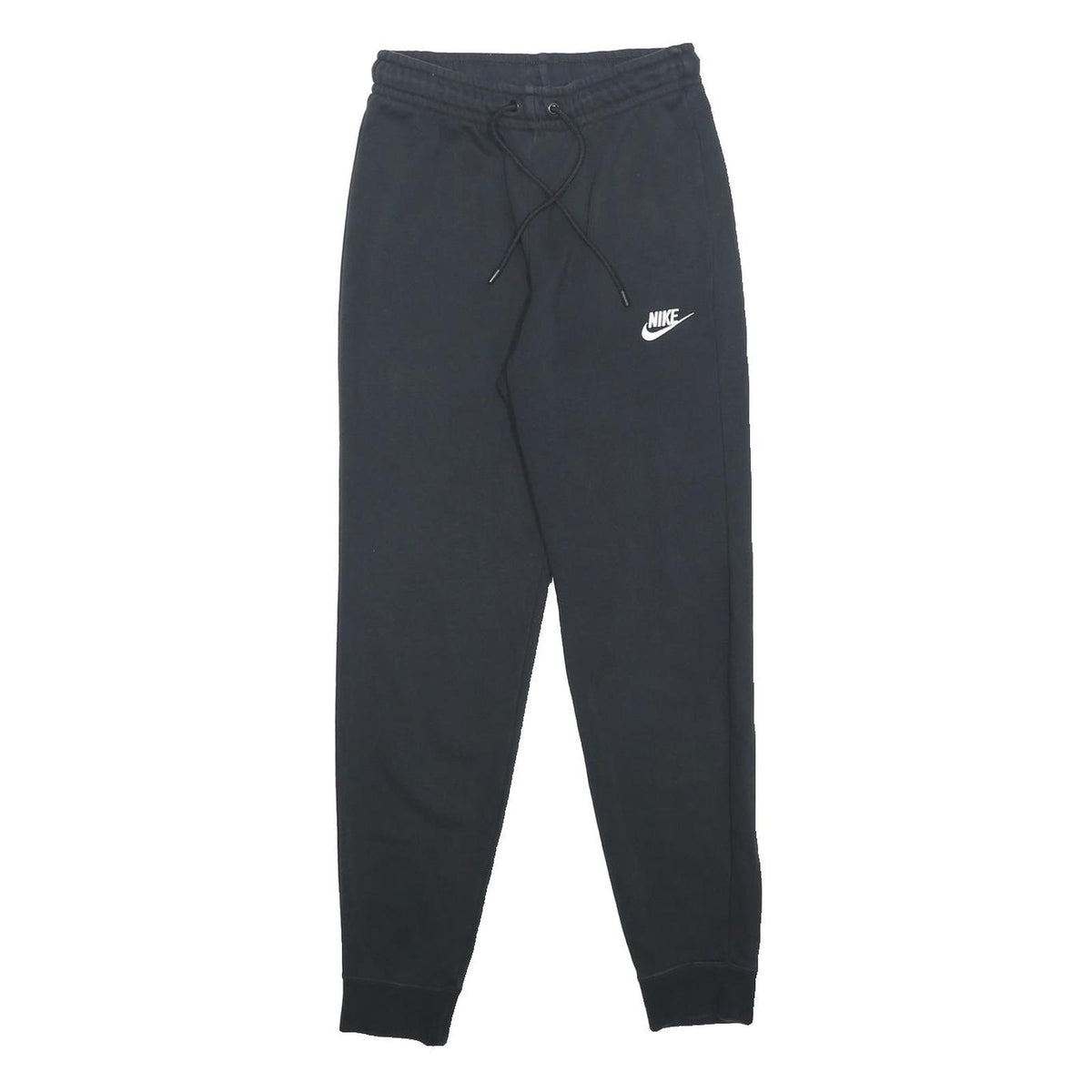 NIKE Womens Joggers Black Slim Tapered XS W22 L26 Casual Sportswear Fleece