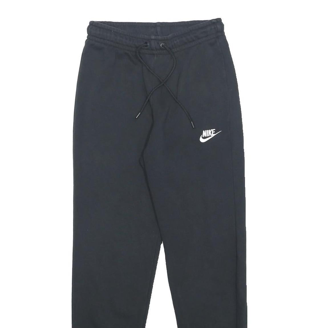 NIKE Womens Joggers Black Slim Tapered XS W22 L26 Casual Sportswear Fleece