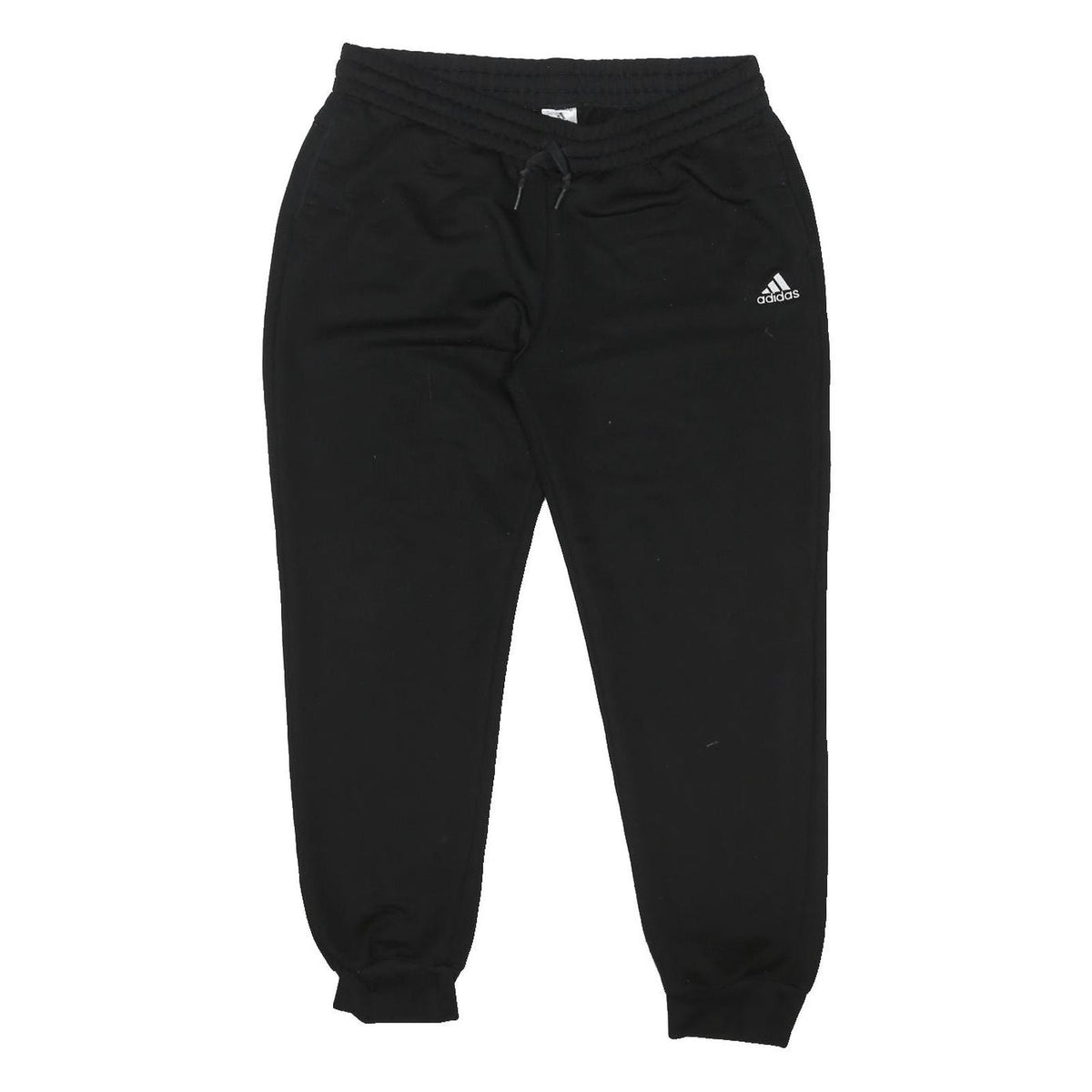 ADIDAS Mens Joggers Black XL W34 L29 Sports Track Pants Relaxed Tapered Fit