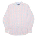 TOMMY HILFIGER Mens Shirt Red Check Long Sleeve L