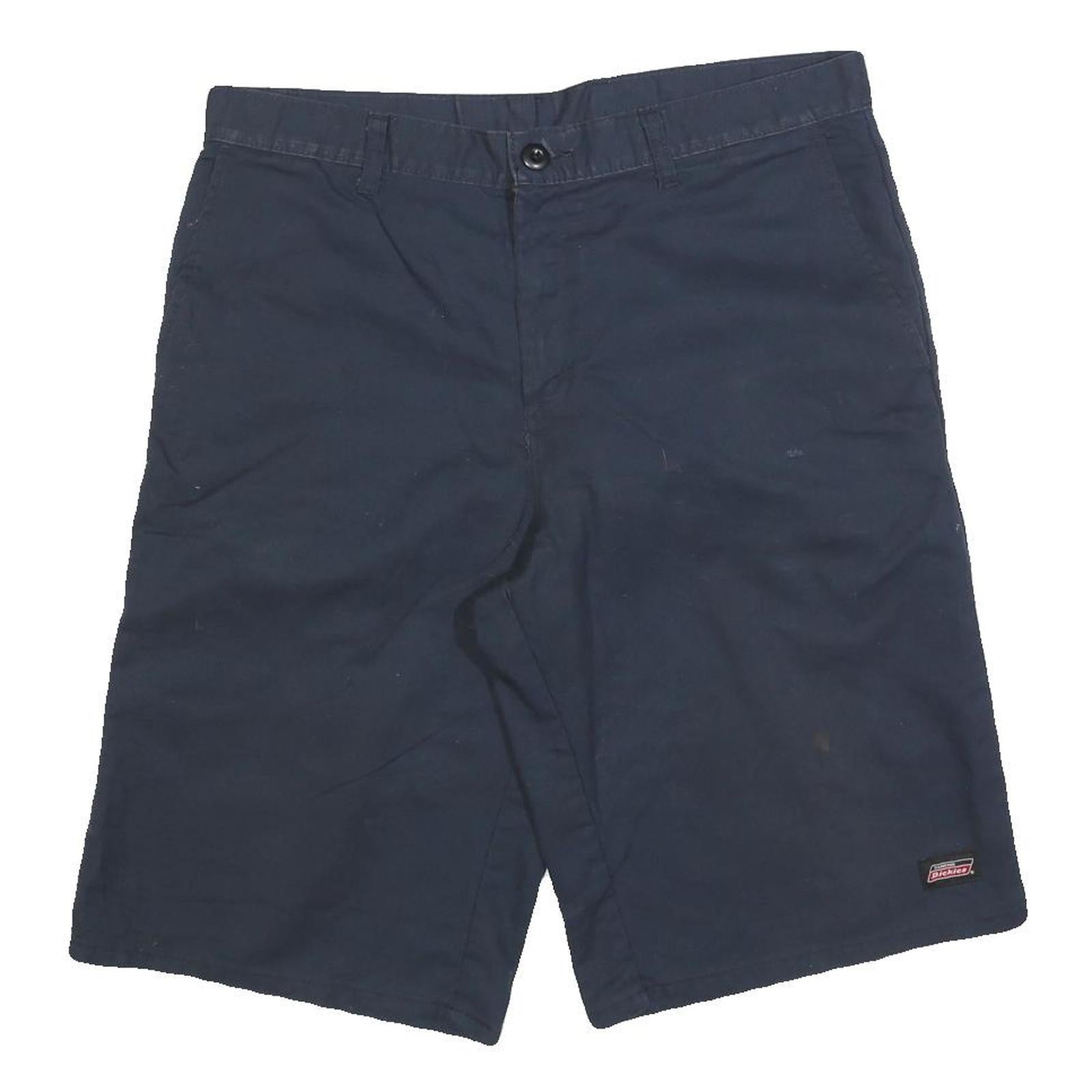DICKIES Mens Shorts Navy Blue Casual L W34 Workwear Cotton Blend