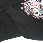 KENZO Mens Black Cotton Blend Crew Neck S Tiger Logo Sweatshirt