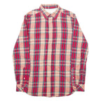 DIESEL Womens Shirt Red Check Long Sleeve S