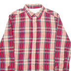 DIESEL Womens Shirt Red Check Long Sleeve S